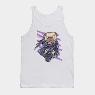 Funny Pug Gamer Tank Top